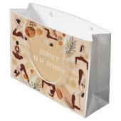 Yoga verjaardagsfeestje groot cadeauzakje (Achterkant Gekanteld)