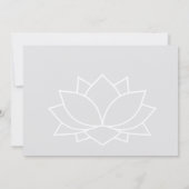 Yoga verjaardagsfeestje kaart (Achterkant)