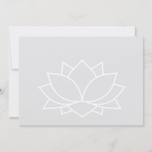 Yoga verjaardagsfeestje kaart (Achterkant)