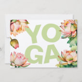 Yoga verjaardagsfeestje kaart (Voorkant)