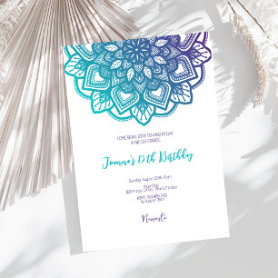 Yoga verjaardagsfeestje kaart