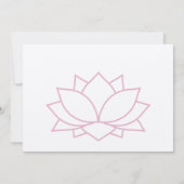 Yoga verjaardagsfeestje kaart (Achterkant)