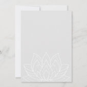 Yoga verjaardagsfeestje kaart (Achterkant)