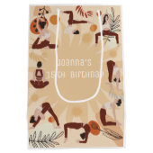 Yoga verjaardagsfeestje medium cadeauzakje (Achterkant)