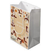 Yoga verjaardagsfeestje medium cadeauzakje (Achterkant Gekanteld)