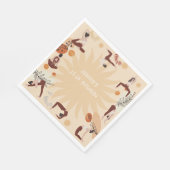 Yoga verjaardagsfeestje servet (Hoek)