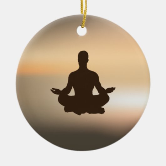 YOGA-versiering Keramisch Ornament (Voorkant)