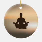 YOGA-versiering Keramisch Ornament (Achterkant)