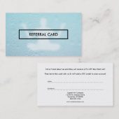 Yoga-verwijzingsglas Aanbevelingskaartje (Voorkant / Achterkant)