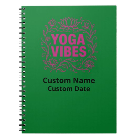 Yoga Vibes Lotus Vines Mindful Journal Notitieboek (Voorkant)