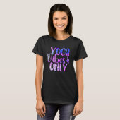 Yoga Vibes only Blue Mauve Rainbow T-shirt (Voorkant volledig)