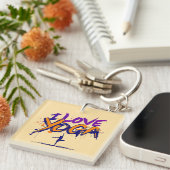 Yoga Vibes Sleutelhanger (Voorkant Rechts)