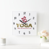 Yoga Vierkante Klok (Huis)