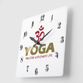 Yoga Vierkante Klok (Hoek)