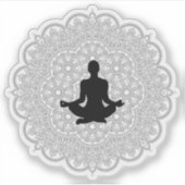 Yoga, vind jezelf op maat gesneden vinyl Sticker (Voorkant)