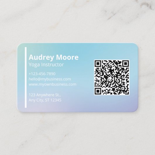 Yoga Visitekaartje (Voorkant)