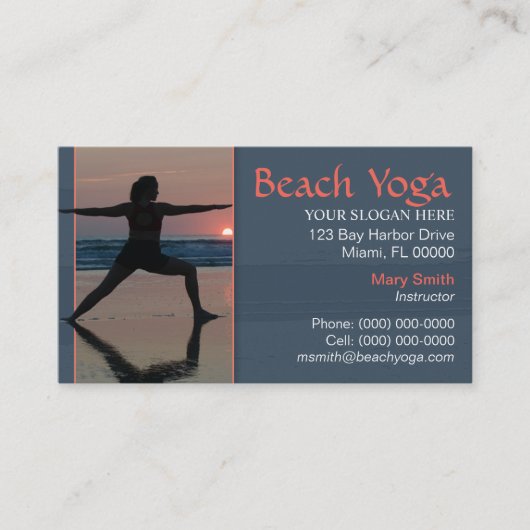 Yoga Visitekaartje (Voorkant)