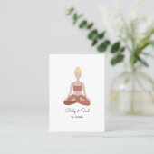 Yoga visitekaartje (Staand voorkant)