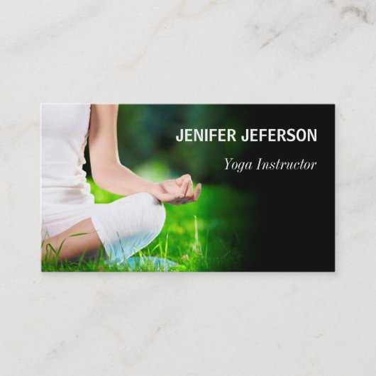 Yoga Visitekaartje (Voorkant)