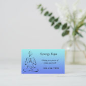 Yoga visitekaartje (Staand voorkant)