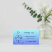 Yoga visitekaartje (Staand voorkant)