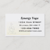 Yoga visitekaartje (Achterkant)