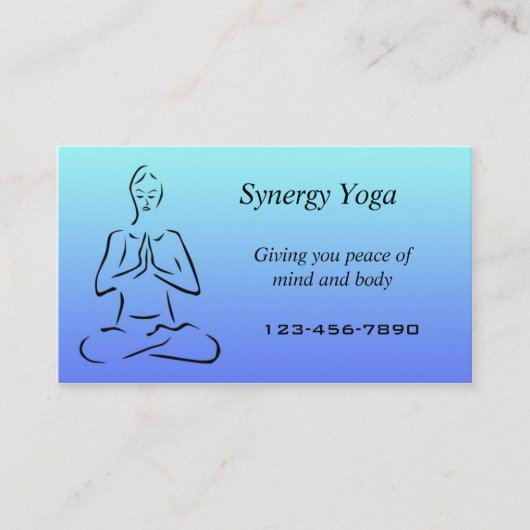 Yoga visitekaartje (Voorkant)