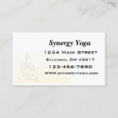 Yoga visitekaartje (Achterkant)