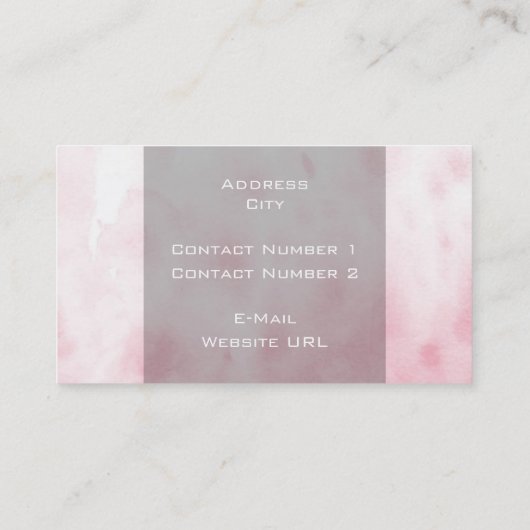 Yoga Visitekaartje (Achterkant)