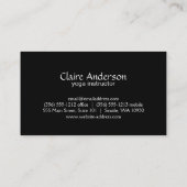 Yoga Visitekaartje (Achterkant)