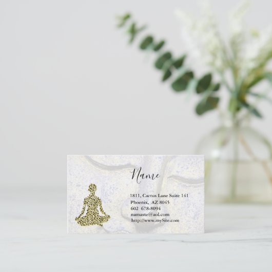 Yoga Visitekaartje (Staand voorkant)