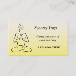 Yoga visitekaartje