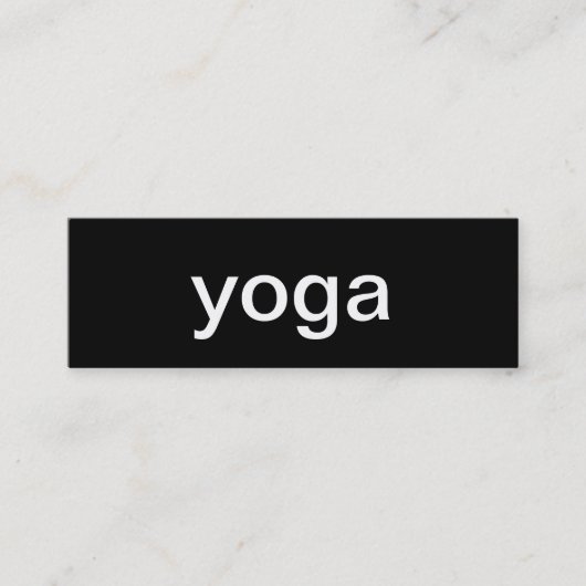 Yoga Visitekaartje (Voorkant)