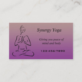 Yoga visitekaartje