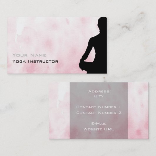 Yoga Visitekaartje (Voorkant / Achterkant)