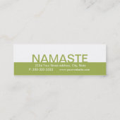 Yoga Visitekaartje 10 Klasse Pass Klantenkaartje (Achterkant)