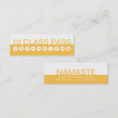 Yoga Visitekaartje 10 Klasse Pass Klantenkaartje (Voorkant / Achterkant)