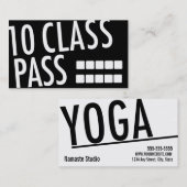 Yoga Visitekaartje 10 Klasse Pass Klantenkaartje (Voorkant / Achterkant)