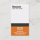 Yoga Visitekaartje 10 Klasse Sjabloon paspoort Klantenkaartje (Achterkant)