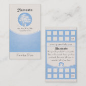 Yoga Visitekaartje 10 Klasse Sjabloon paspoort Klantenkaartje (Voorkant / Achterkant)