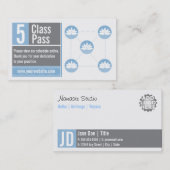 Yoga Visitekaartje 5 Klasse Pass Klantenkaartje (Voorkant / Achterkant)