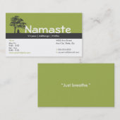 Yoga Visitekaartje Class Pass Klantenkaartje (Voorkant / Achterkant)