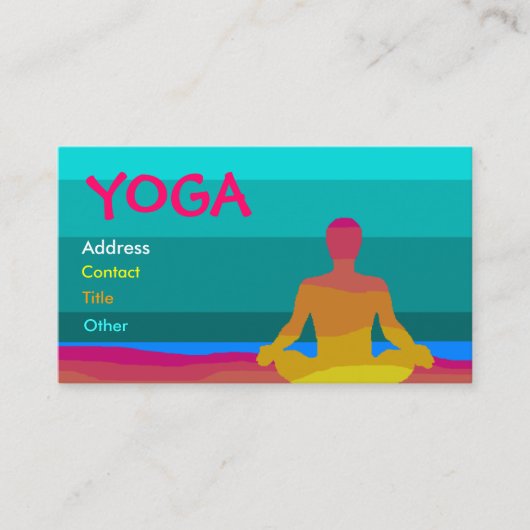 Yoga Visitekaartje - Gepersonaliseerd (Voorkant)