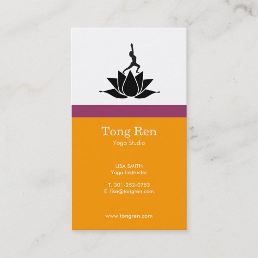 Yoga Visitekaartjes (Voorkant)