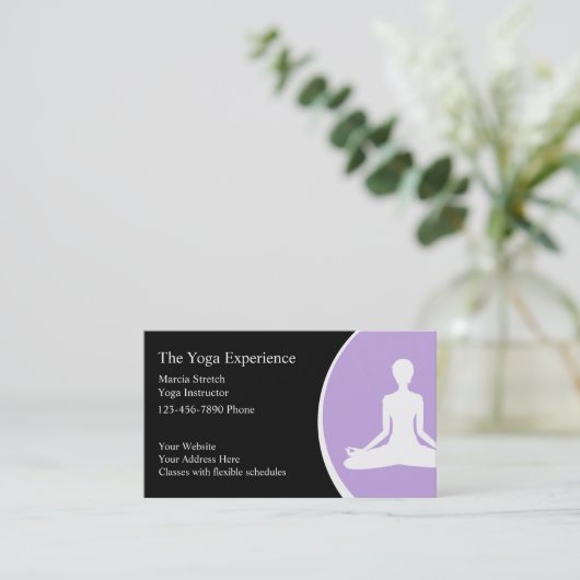 Yoga Visitekaartjes (Staand voorkant)