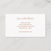 Yoga Visitenkarte Visitekaartje (Achterkant)