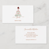 Yoga Visitenkarte Visitekaartje (Voorkant / Achterkant)