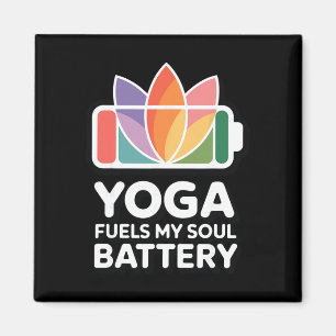 Yoga voedt mijn ziel Ttery - spirituele yogi citaa Magneet