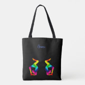 Yoga voor haar tote bag (Achterkant)