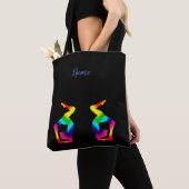Yoga voor haar tote bag (Dichtbij)